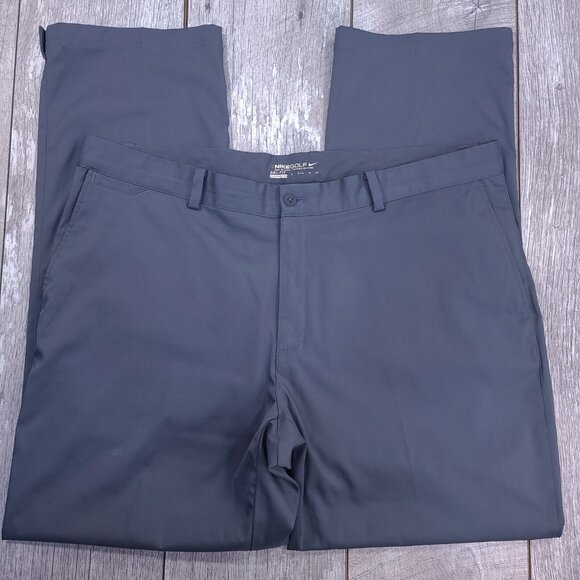 Nike Golf Pants Mens 40x32 Tour Performance Gray Tech Dri Fit Woven Stretch - Picture 3 of 10